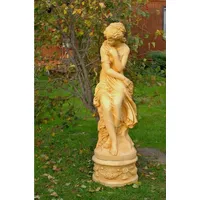 Casa Padrino Jugendstil Gartendeko Skulptur / Statue Mächen Antik