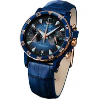 Vostok Europe Damen Analog Quarz Uhr mit Leder Armband