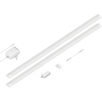 Ledscom.de LED Unterbau-Leuchte SIRIS weiß matt, mit Touch-Dimmer flach,