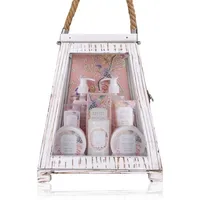 Accentra Geschenkset SECRET GARDEN in großer Holzlaterne, inkl. Duschgel,