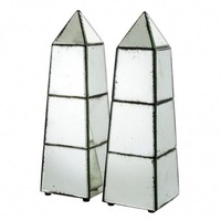 Casa Padrino Luxus Obelisk Skulpturen Set (2 Stk) Antik