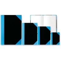 Stylex Kladde A6/96Bl liniert schwarz/blau - 29106