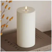 Deluxe Homeart LED Stumpenkerze 20 cm Ø 10 cm