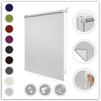 Lichtblick Thermo-Rollo Klemmfix 120 x 150 cm weiß