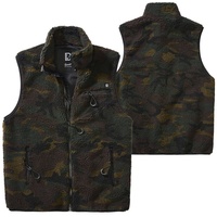 Brandit Textil Brandit Teddyfleece Vest, Farbe: woodland, Größe: 3XL