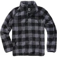 Brandit Textil Teddy Troyer Jacke Black / Grey L