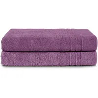 Komfortec Saunatuchset 80 x 200 cm lila 2 St.