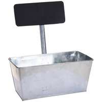 Hti-Living Pflanzschale Zink mit Schieferschild