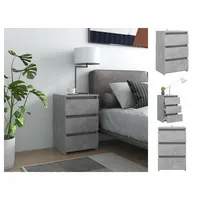 VidaXL Nachttisch Betongrau 40x35x62,5 cm Holzwerkstoff