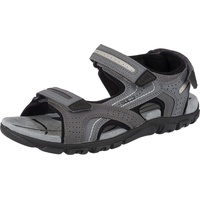 GEOX Herren U Sandal Strada D Riemchensandalen, Grau Stone