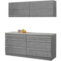 WIHO KÜCHEN Küche »Chicago«, ohne E-Geräte, Gesamtbreite 180 cm