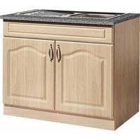 WIHO KÜCHEN Spülenschrank »Linz«, 100 cm breit, in Landhaus-Optik