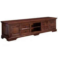 Massivmoebel24 TV-Board Akazie 220x50x55 nougat lackiert OXFORD #341