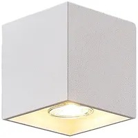 LINDBY Parvin Aluminium-Downlight, eckig, weiß