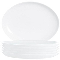 Arcoroc 6 ARCOROC Servierplatten Evolutions White weiß 33,0 cm