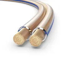 PureLink Lautsprecherkabel OFC 2x1,50mm2 (0,10mm), 100 m, transparent