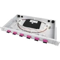 Telegärtner 19" LWL-Rangierverteiler BASIS V 1HE, Server Zubehör, Grau,