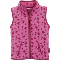 Playshoes Fleece-Weste STERNE in pink Gr.74