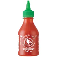 Flying Goose Sriracha Chilisauce scharf, grüne Kappe, Würzsauce aus