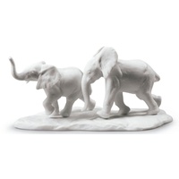 Casa Padrino Luxus Elefanten Figur / Skulptur Weiß 10