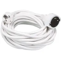 Perel Verlängerungskabel - 10 m - weiß - 3G1.5,