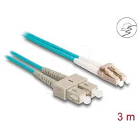 DeLock 87912 Glasfaser LWL Verbindungskabel 3m Aquablau [1x LC