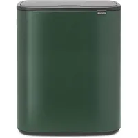 Brabantia Mülleimer, Stahl, Pine Green, 2 x 30 litre