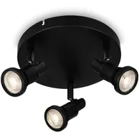 Briloner LED Deckenlampe 1-flg. rund schwarz