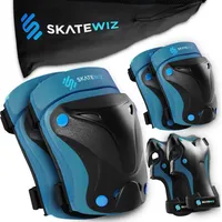 SKATEWIZ Knieschoner Kinder Schoner Inliner - Protektoren Set [6er]