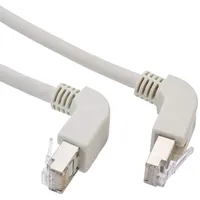 DeLock Netzwerkkabel RJ45 Cat.5e SF/UTP oben/unten gewinkelt 2 m