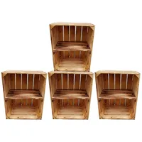 Teramico Holzkiste Obstkisten 4er Set 50 x 40 x