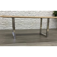 Sedex SPU Esstisch mit U-untergestell 220x100 cm Nickel/natur
