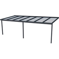 Gutta Terrassendachsystem Premium weiß/anthrazit 712 x 306 cm Acryl