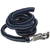 Covalliero Führstrick Hippo mit Panikhaken, Schwarz/Silber,
