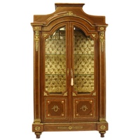 Casa Padrino Empire Vitrine Mahagoni - Vitrinenschrank - Wohnzimmerschrank