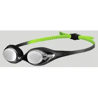 Arena Kinder Spider Jr Mirror - Black-silver-green - One
