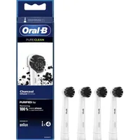 Oral-B Ersatz-Zahnbürstenköpfe für Pure Clean Holzkohle, 4 Stück
