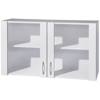 WIHO KÜCHEN Glashängeschrank »Kiel«, Front mit Glaseinsatz weiß