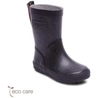Bisgaard Jungen Mädchen Flower Gummistiefel, Glitter-Black, 30 EU -