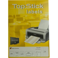 Topstick Etiketten A4 70 x 35 mm, weiß