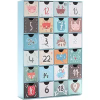 Brubaker Adventskalender zum Befüllen - Tierische Weihnachten Blau -