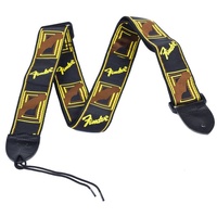 Fender Strap 2" Monogramm Black/Yellow/Brown