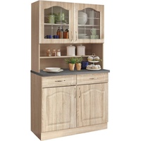 WIHO KÜCHEN Küchenbuffet »Linz«, 100 cm breit, in Landhaus-Optik