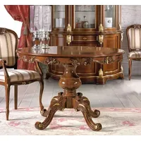 Casa Padrino Luxus Barock Esstisch Braun / Gold -
