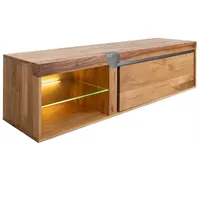 Massivmoebel24 TV-Board Wildeiche / Zerreiche 180x48x50 natur geölt NEW