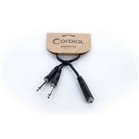 Cordial EY 0,3 GPP XLR Y-Adapter [1x Klinkenbuchse 6.3