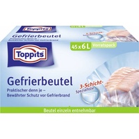 Toppits Gefrierbeutel Vorratspack, 6 Liter, 45 Stück
