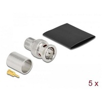 DeLock BNC Stecker zum Crimpen RG-11 mit Schrumpfschlauch