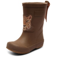 Bisgaard Basic Rubber Rain Boot, Brown Jaguar, 36 EU