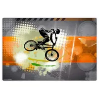 Cover-your-desk Schreibtischunterlage für Kinder und Erwachsene Mountainbike Orange, aus